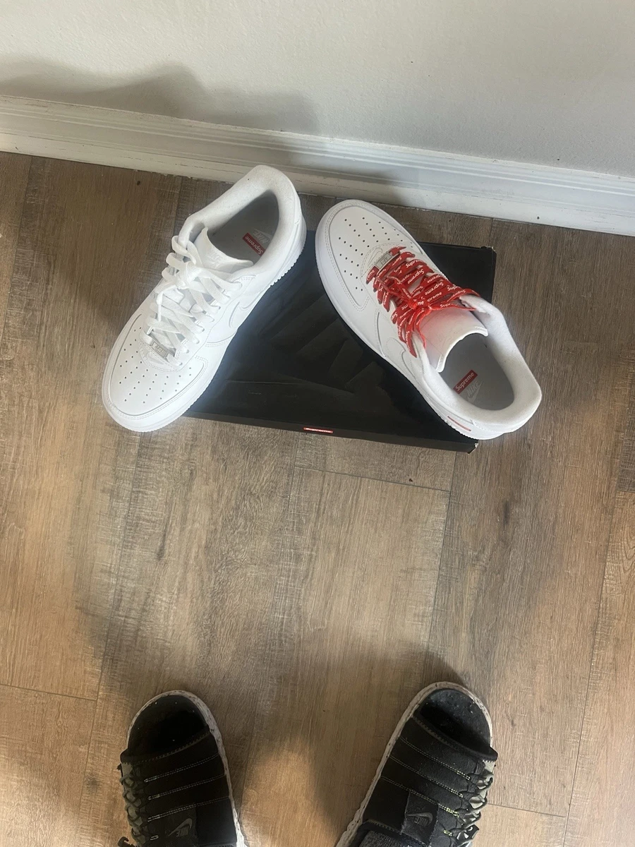 Nike Air Force 1 Supreme White | eBay