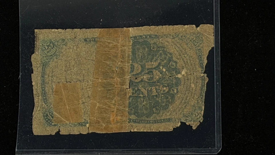 (LOT OF 2) 1874 10c 25c US Fractional Currency 5th Issue cents Fr 1266 & Fr 1308 - Image 4 of 4