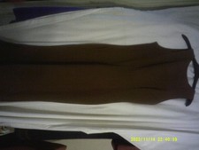 Pretty Little Thing long brown dress UK size 8 NWT