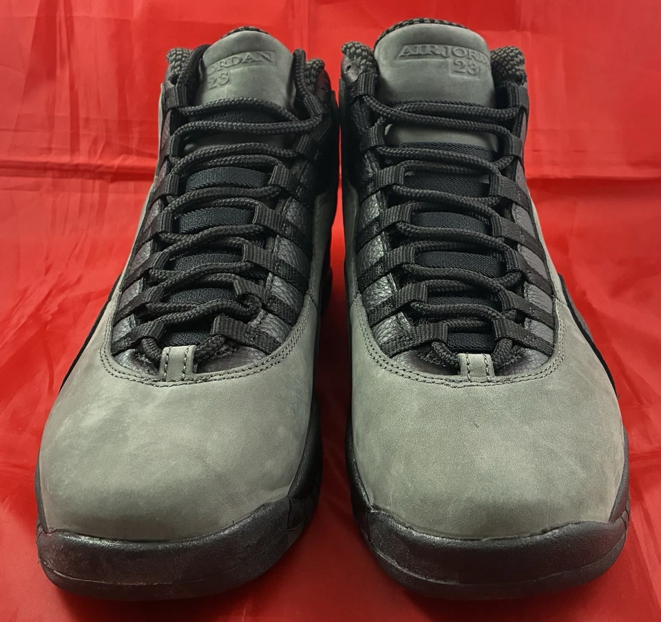 Nike Air Jordan 10 Retro Dark Shadow Negro-Rojo Verdadero 2018 310805-002 Talla: 10.5 Foto 3 de 4