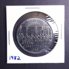Canada 1982 Constitution 1867 Confederation BU UNC Uncirculated Dollar