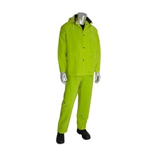 PIP 201355X2 LimeYellow Rainsuit w/ Bib Overalls XXL