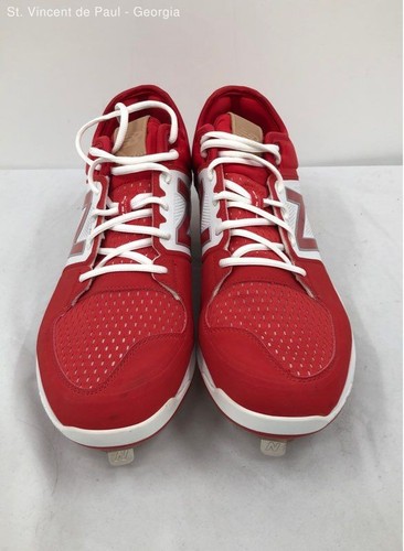 New Balance Red L3000tr3 Low Cut Metal Baseball Cleats Size 16