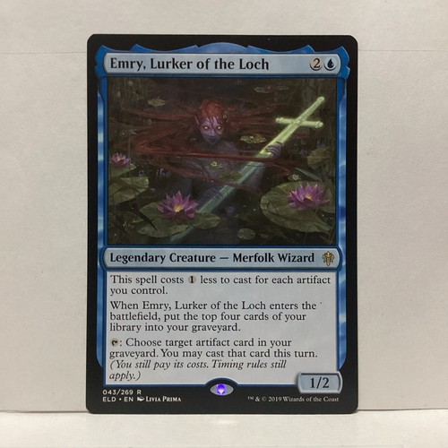 Magic: The Gathering Emry, Lurker of the Loch Throne of Eldraine Rare #043