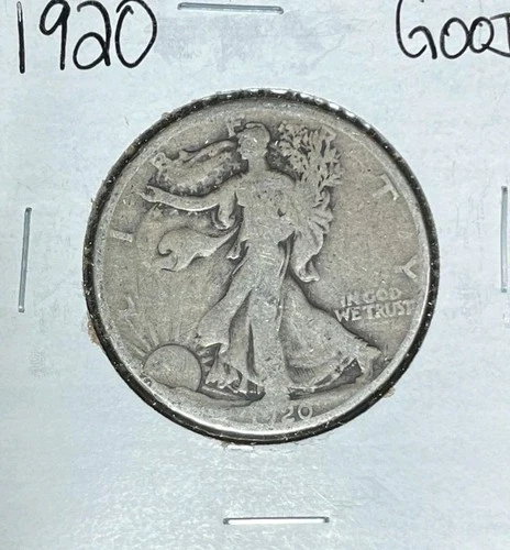 1920 WALKING LIBERTY SILVER HALF DOLLAR~ GOOD ~NICE LOOKING COIN~ 90% SILVER