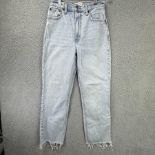 Abercrombie  Fitch Jeans Womens 25 0r 90s Straight Ultra High Rise Light Wash
