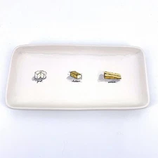 Rae Dunn Artisan Collection Cheese Serving Platter Tray 13.5" X 7" Magenta 