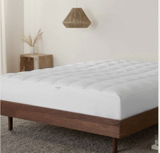 NWT 355 PARACHUTE Down Mattress Pad KING White