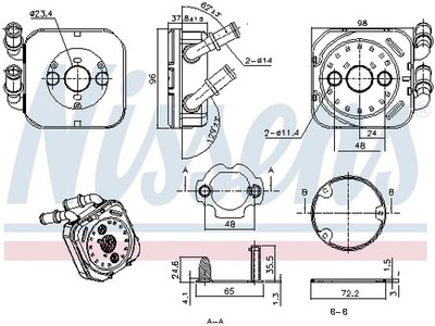 NISSENS 91583 Ölkühler, Motoröl für ALFA ROMEO,FIAT,LANCIA