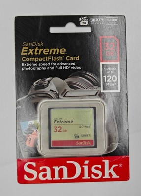 SanDisk Extreme 32GB CompactFlash CF Memory Card UDMA 7
