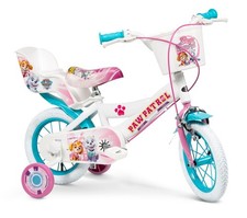 12 Zoll Kinder Mädchen Fahrrad Mädchenfahrrad Kinderrad Rad Bike Paw Patrol Weiß