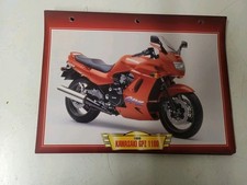 Carte Fiche Moto Passion Édition Atlas Kawasaki Gpz 1100
