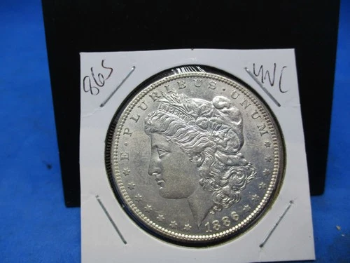 1886s Uncirculated Morgan Silver Dollar Authentic U.S. Mint