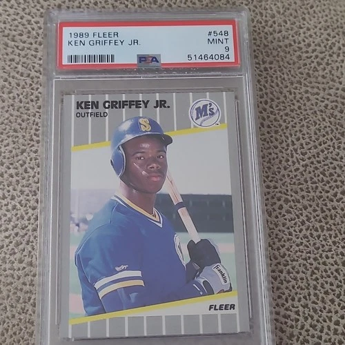 1989 Fleer Ken Griffey Jr. Seattle Mariners Rookie PSA 9 Mint #548