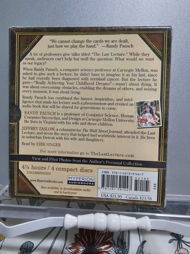 The Last Lecture Randy Pausch CD - Picture 2 of 2