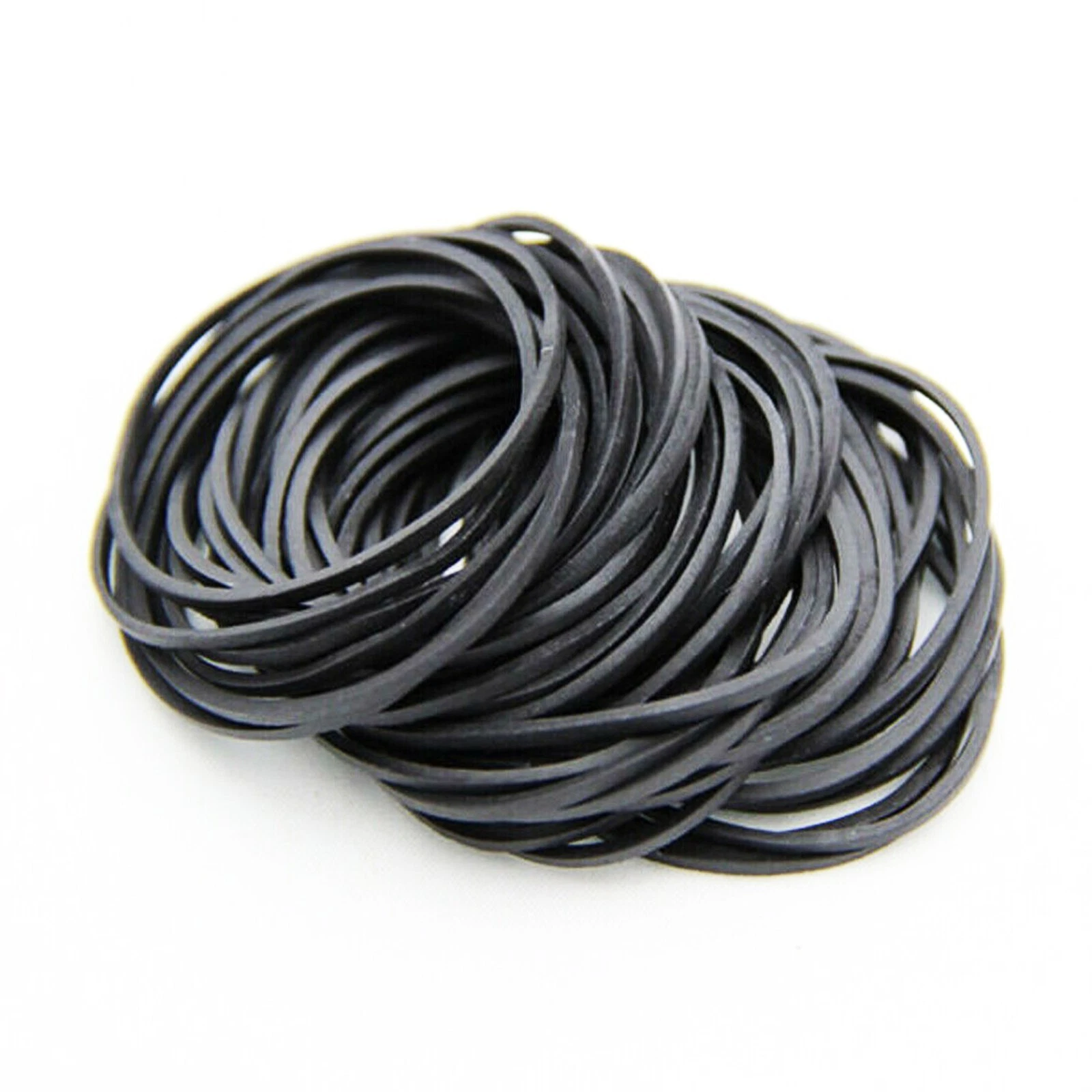 100 Durable Black Tattoo Machine Needle Stabilizer 2" inch #12 Rubber Bands - product detail image 1