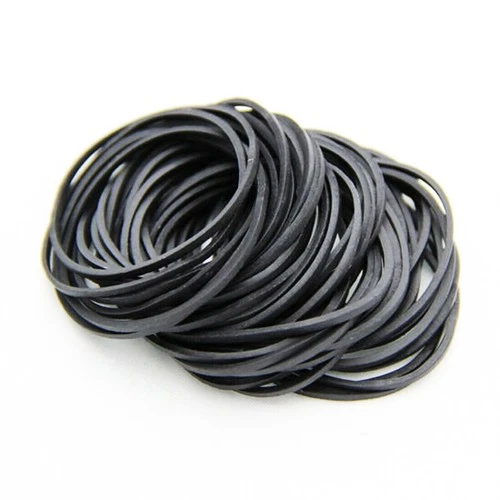 100 Durable Black Tattoo Machine Needle Stabilizer 2" inch  #12 Rubber Bands - product listing photo