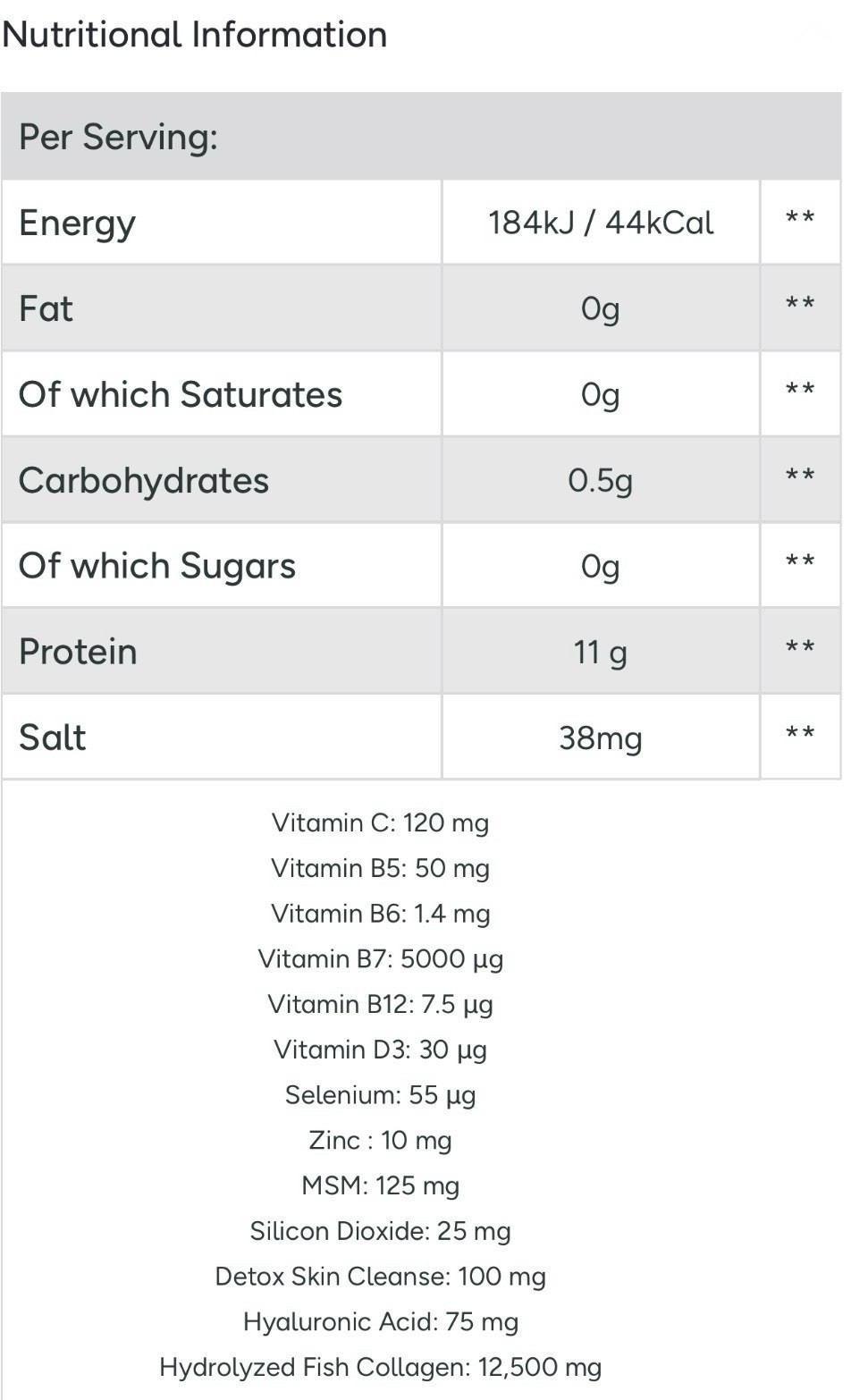 Swedish Collagen Deluxe Marine Collagen 12500mg Berry Flavour 500ml - 20 Doses
