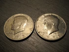 LOT OF 2 (TWO) 1973 Kennedy Half Dollar-NO MINT MARK