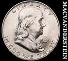 1949-D Silver Franklin Half Dollar - FBL - Choice Gem Brilliant Unc  #J8183