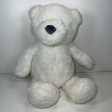 Carters Just One You Polar Bear Plush White Baby Lovey Stuffed Animal Toy EUC