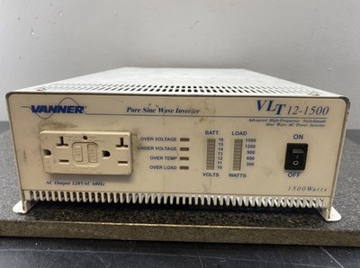 Vanner VLT12-1500 Pure Sine Wave Power Inverter 1500 Watt