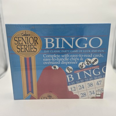 BINGO Senior Series Vtg 1990 Cadaco Group The Classic Party Game New Sealed