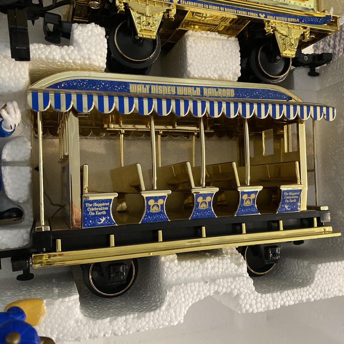 Walt Disney 50th Anniversary Golden Edition Railroad Train Set