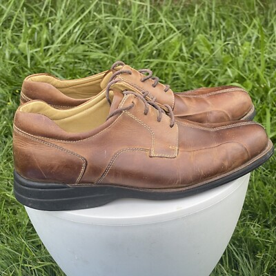 Johnston & Murphy Shoes Mens 10 M Brown Leather Bicycle Toe Oxford Lace Up J. Murphy by Johnston Murphy Dress Shoes Mens 10 M Oxford  main image 4