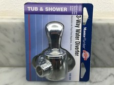 BRAND NEW SEALED MASTER PLUMBER 3- WAY WATER DIVERTER CHROME