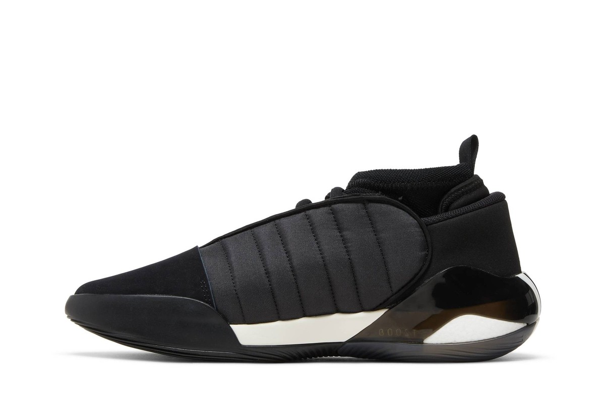 シューズ(男性用) adidas Harden Vol.7 Core Black Adidas Harden Volume 7 Core Black White Athletic Shoes Mens