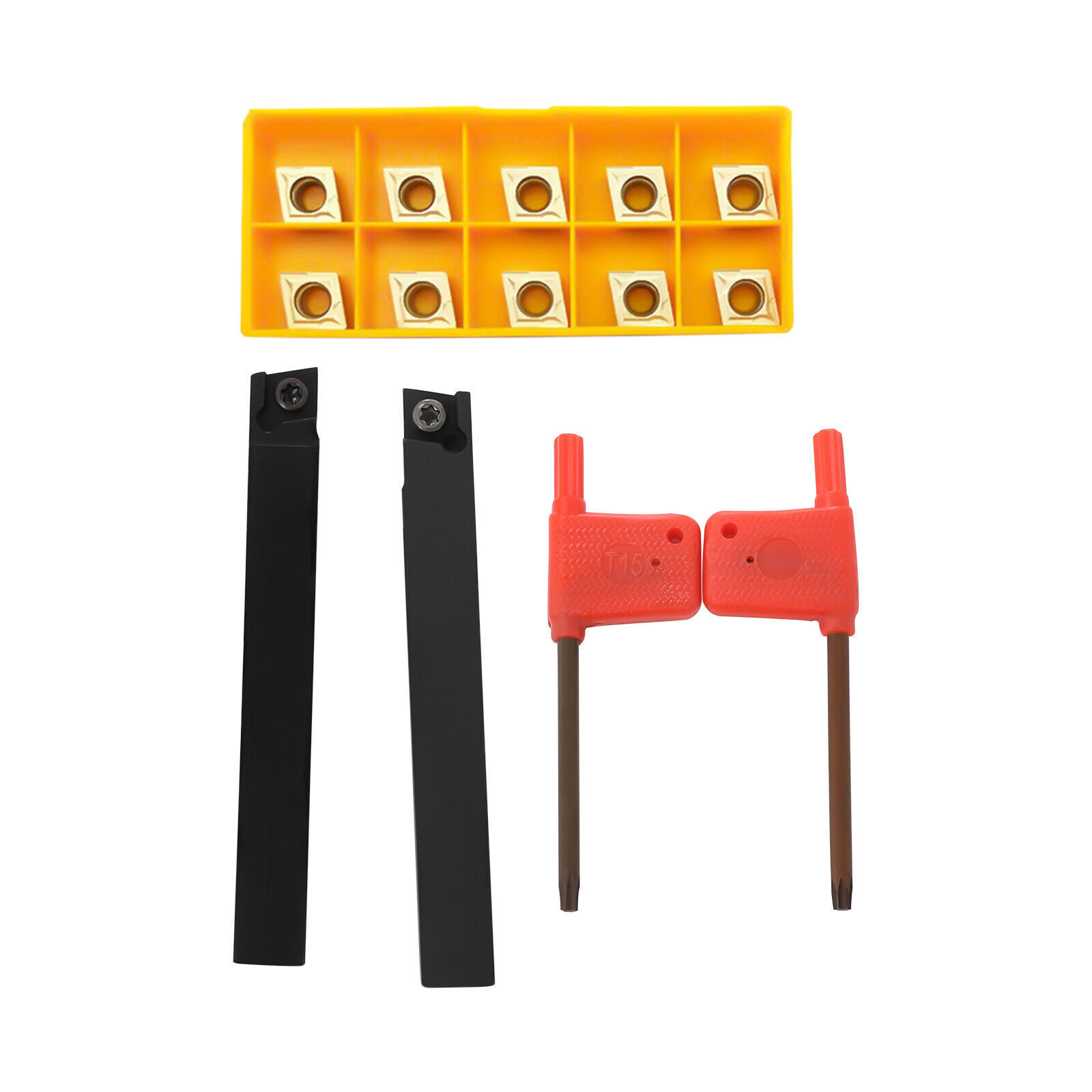 10 Indexable Carbide Insert 12mm 1/2" Shank Lathe Boring Bar Turning