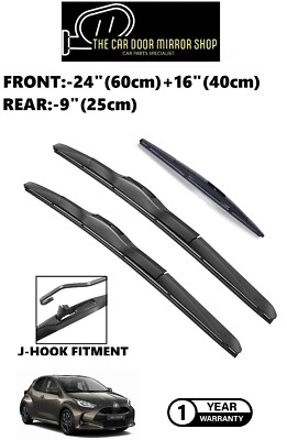 Renault Megane Mk3 Wiper Blade Set – Front 24" & 16", Rear 14", Bayonet Arm, All-Weather, UK Made