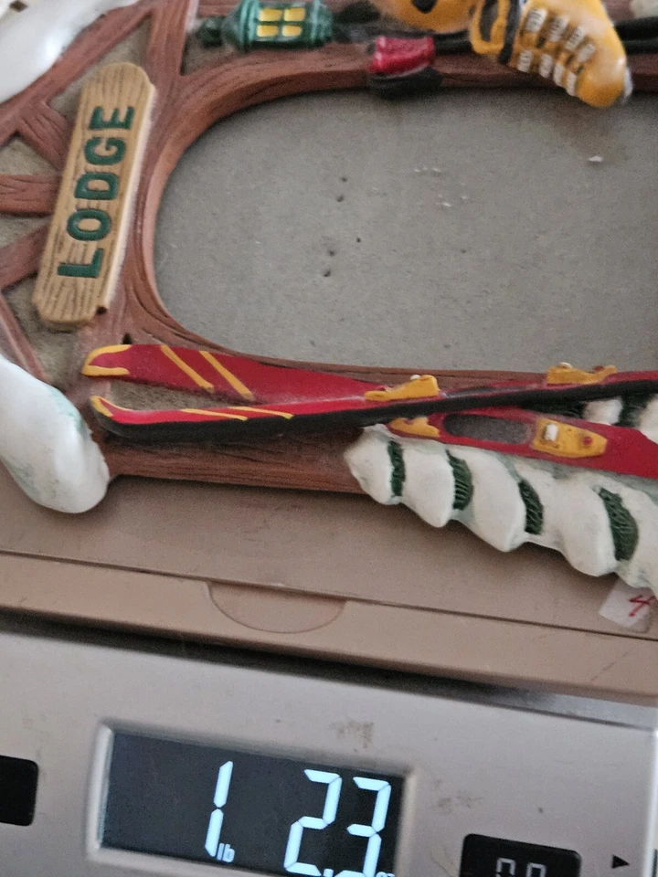 Ski Lodge 3D Photo Frame~Lodge/ Cabin~Skis~Snow - Image 3 of 4