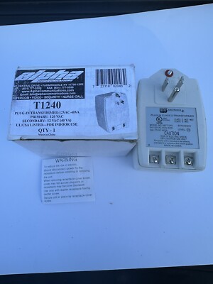 MG Electronics MGT1240 Plug In Class 2 Transformer