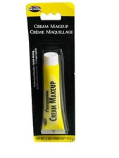 Fun World Professional Yellow Cream Makeup Tube .7 oz Halloween Cosplay Theatre