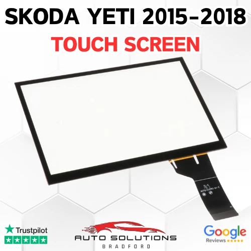 SKODA YETI 2015 2016 2017 2018 TOUCH SCREEN DIGITIZER MEDIA HEAD UNIT SAT NAV UK