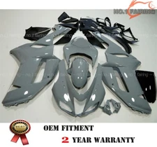 Gray Fairing Kit w/ Seat For Kawasaki Ninja ZX6R 2007-2008 636 6R ABS Injection