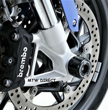 R&G PAIR BLACK FORK PROTECTORS for BMW R1200R (2015-2018)
