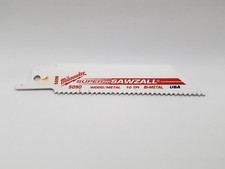 (5) Milwaukee 4" Bi-Metal 10-TPI Reciprocating Saw Blade (5090) Sawzall Blades