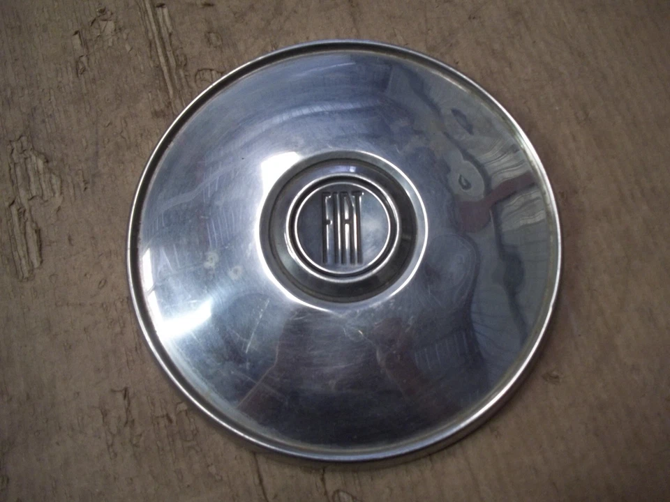 Fiat Hubcap Rim Wheel Lug Cover Center Hub Cap OEM USED 9 3/4" SET - Image 4 of 4