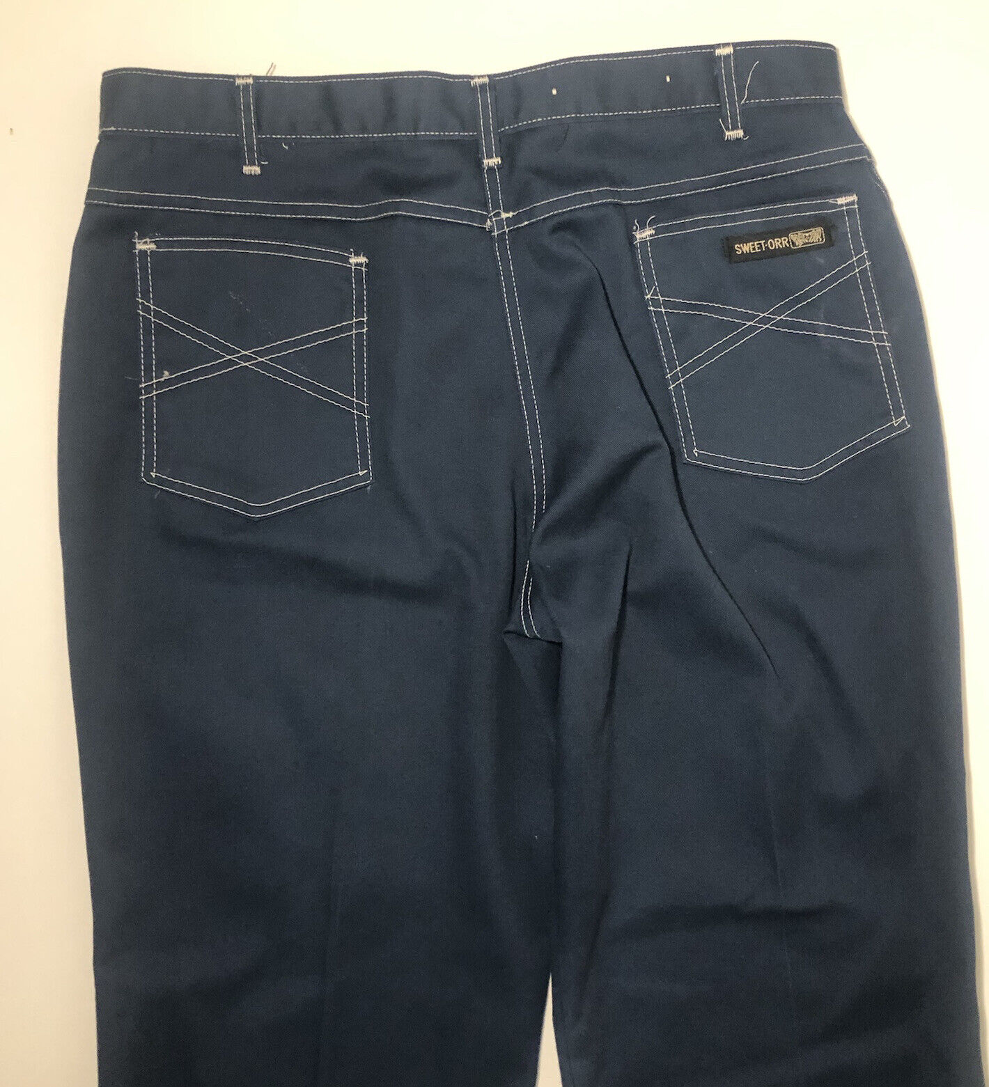 Vintage Sweet Orr Pants Dark Blue Light Stitching… - image 3