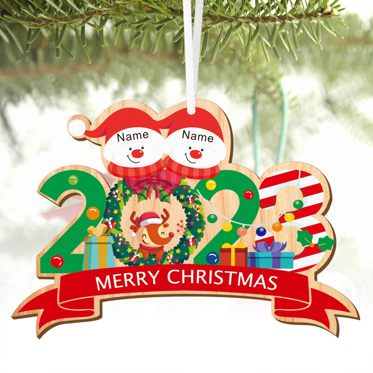 Christmas tree decorations custom Clearance