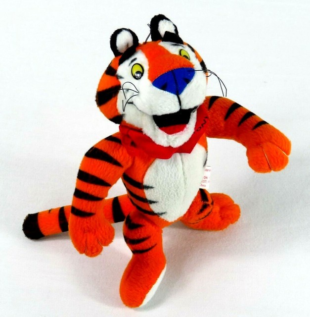 Tony Tiger Plush Kelloggs 1997 Frosted Flakes Toy Stuffed Animal Cereal Vintage | eBay