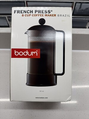 BODUM Brazil 8-Cup French Press Coffee Maker 32 Oz. Black