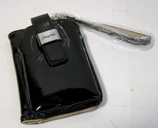 Grace Adele Black Patent Leather Wristlet Wallet Card Holder - Unused