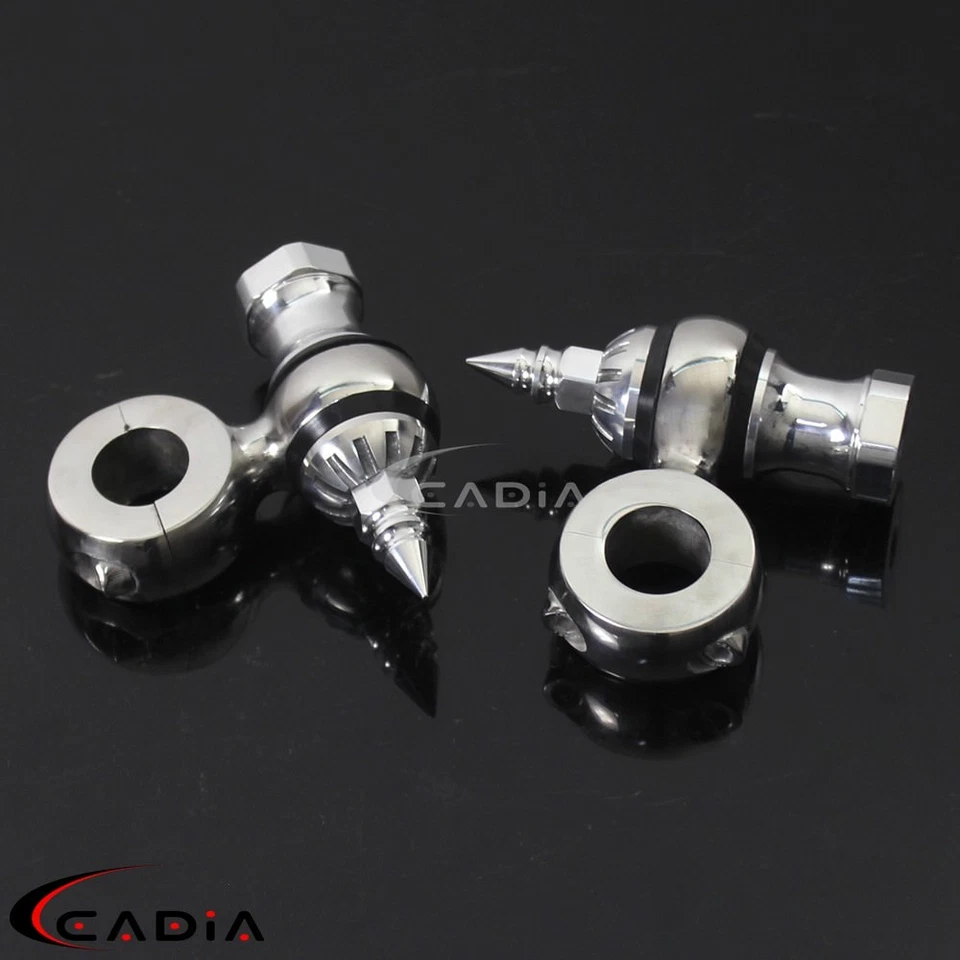 Kit de elevadores de manillar de 2" desplazados Dogbone de 1"" para Harley Café Racer Chopper Bobber Foto 3 de 4