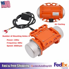 100W 110V Electric Vibration Motor AC Industrial Vibrator Single Phase Vibrating
