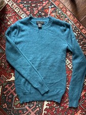 XS/S TAHARI new 100 Cashmere Pullover Sweater, Teal Blue