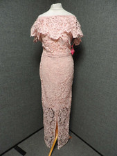 Paper Dolls Tall Bardot Lace Maxi Dress Frill Detail RRP £100 UK 8 LN025 CC 12